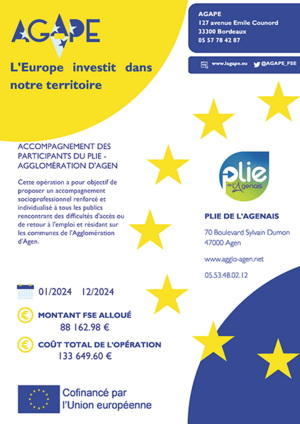 PLIE : affiche sur l'accompagnement des participants